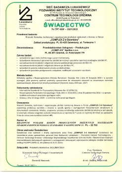 Certyfikat ISPM15 PL